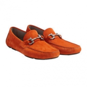 Salvatore Ferragamo 菲拉格慕 男士橙色牛剖层革驾车鞋 0694978_3E _ 80 2350元包邮（需用券）