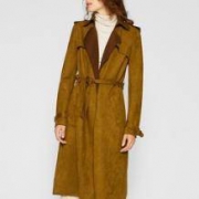 stradivarius 02668298530 女士仿麂皮绒风衣