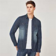 13日0点： GIORDANO 佐丹奴 90048522 男士牛仔衬衫