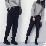 仕熙爵秀 chic秋冬毛呢加厚阔腿裤