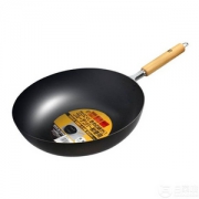 日本进口，Pearl Life 珍珠生活 GP-15 单面凹凸高纯铁不粘炒锅30cm