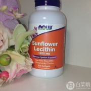 降血脂血压健脑，Now Foods 诺奥 葵花卵磷脂胶囊1200mg*200粒 Prime会员凑单免费直邮含税