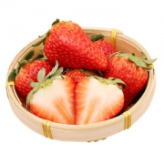 圣野果源 丹东红颜99草莓 3斤 绿色食品认证 免洗即吃