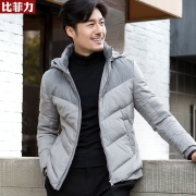 低于双十二！比菲力 600蓬男士 90%白鸭绒 轻薄羽绒服