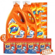 Tide 汰渍 全效洁雅百合香型洗衣液(3kg*2+500g*6) 送20颗洗衣凝珠