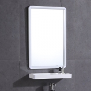 尼博吉 卫生间镜子壁挂台前镜 太空铝框