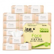 C&S 洁柔 Face柔韧系列 抽纸 3层120抽*20包 195*133mm