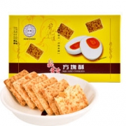 台湾手信 好乔咸蛋黄方块酥80g 全麦饼干 *11件 103.05元包邮（双重优惠，合9.37元/件）