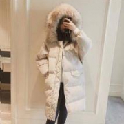 与印 女中长款加厚棉服