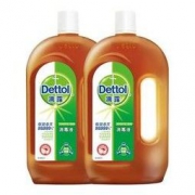 Dettol 滴露 消毒液1.2L*2 家用杀菌消毒衣物地板宠物消毒伤口适用 99.9元包邮