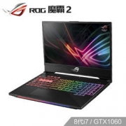 ROG 玩家国度 魔霸2 15.6英寸游戏本（i7-8750H、8GB、256GB+1TB、GTX1060、144Hz、72％） 10999元包邮