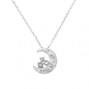 SWAROVSKI 施华洛世奇 月亮白金色项链  1181093