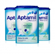 爱他美（Aptamil）  英版 婴幼儿奶粉2段 900g*3