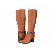 ecco 爱步 Shape 55 女士真皮粗跟长靴 79.99美元约￥548