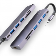 HDMI+PD快充+USB3.0：XMW 鑫魔王 Type-C 三合一扩展坞