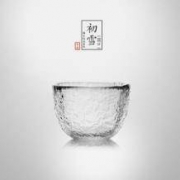 当当优品 锤目纹 品茗杯 50ml 初雪 圆口