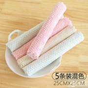可可尚佳 不沾油厨房抹布/洗碗布 5条