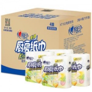 心相印 厨房用纸 印花 75节*8卷 *4件