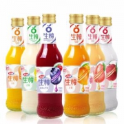 宏宝莱 生榨果肉果汁 300ml*12瓶 6种口味组合 *3件