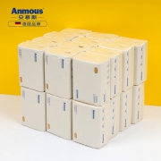 德国安慕斯 竹浆本色抽纸 3层*100抽*24包 食品级认证
