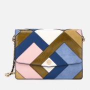 TORY BURCH 汤丽柏琦 ROBINSON 女士拼接款单肩包 225英镑直邮约￥1960