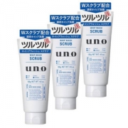 金盒特价，Shiseido 资生堂 UNO 男士磨砂去角质洁面乳130g*3支 Prime会员凑单免费直邮含税