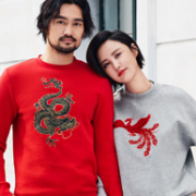 明星同款，H＆M 新年系列 情侣款 卫衣