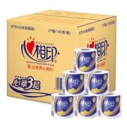 心相印 心柔系列 卷纸3层140g*27卷*3箱 94.05元