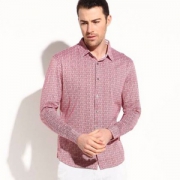 Tommy Hilfiger制造商，TONY WEAR 汤尼威尔 男士印花长袖衬衫 3色
