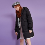 MetersBonwe 美特斯邦威 女子中长款羽绒服