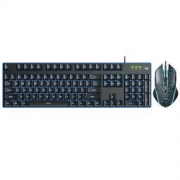 Rapoo 雷柏 V100S 背光游戏键鼠套装 黑色 79元