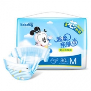 BoB DoG 巴布豆 超柔亲肤 婴儿纸尿裤 M号 30片 19.9元