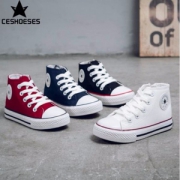 匡威旗下，CESHOESES 2017新款儿童高帮帆布鞋（19~40码） 多色
