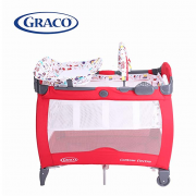 葛莱（GRACO）  便携式婴儿床 午睡尿布更换台 大红色