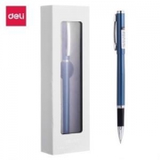 deli 得力 金属会议签字笔 0.5mm 深空蓝 *5件