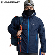 全身各处防水处理可当雨衣 防水15000：Amurcamp  男士户外冲锋衣