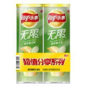 Lay's 乐事 休闲零食 无限组合 薯片 黄瓜味 104克*2 208克
