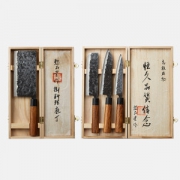 Tokio Kitchenware 高端纯手工 锤纹锻造刀具 4件套
