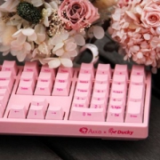 AKKO 艾酷 Ducky Zero 3108 PBT 108键机械键盘侧刻版 粉色红轴