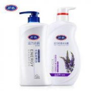好迪 活力去屑洗发露750ml+活力花香沐浴露750ml