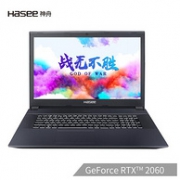 25日0点、历史低价： Hasee 神舟 战神 GX8-CR5S1 17.3英寸游戏本 ( i5-8400、8GB、512G 、RTX2060 6G )