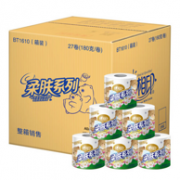 克重180g、1.5元/卷：心相印 柔肤系列 卷纸 3层180gx27粒x3件