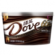 德芙（Dove）  66%醇黑巧克力 252g