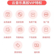 网易云音乐 黑胶vip季卡