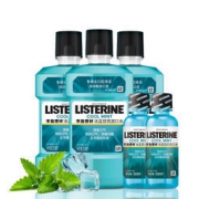 Listerine 李施德林 漱口水 冰蓝劲爽口味3+2套装 67.9元
