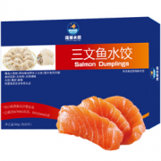海贝夷蓝 三文鱼水饺 360g 20只  29.8元，可低至12.46元