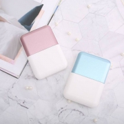 双端口充电，网易云音乐 多彩款小巧磨砂移动电源10000mAh 多色