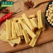 逗别三日 纯天然黄豆腐竹400g