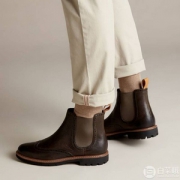限UK7码，Clarks 其乐 Batcombe Top 男士真皮切尔西短靴 Prime会员免费直邮含税