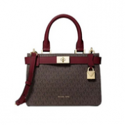 Michael Kors 迈克·科尔斯 Tatiana系列 女士手提单肩包 酒红色 30F8GT0S2T